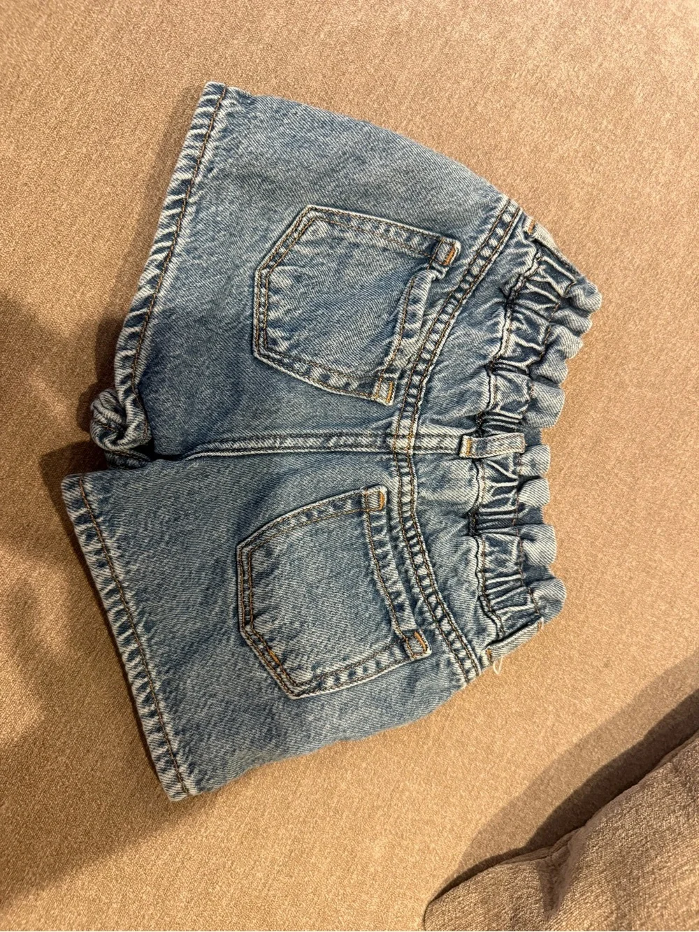 GAP Light Blue Denim Paperbag Waist Girls' Shorts
